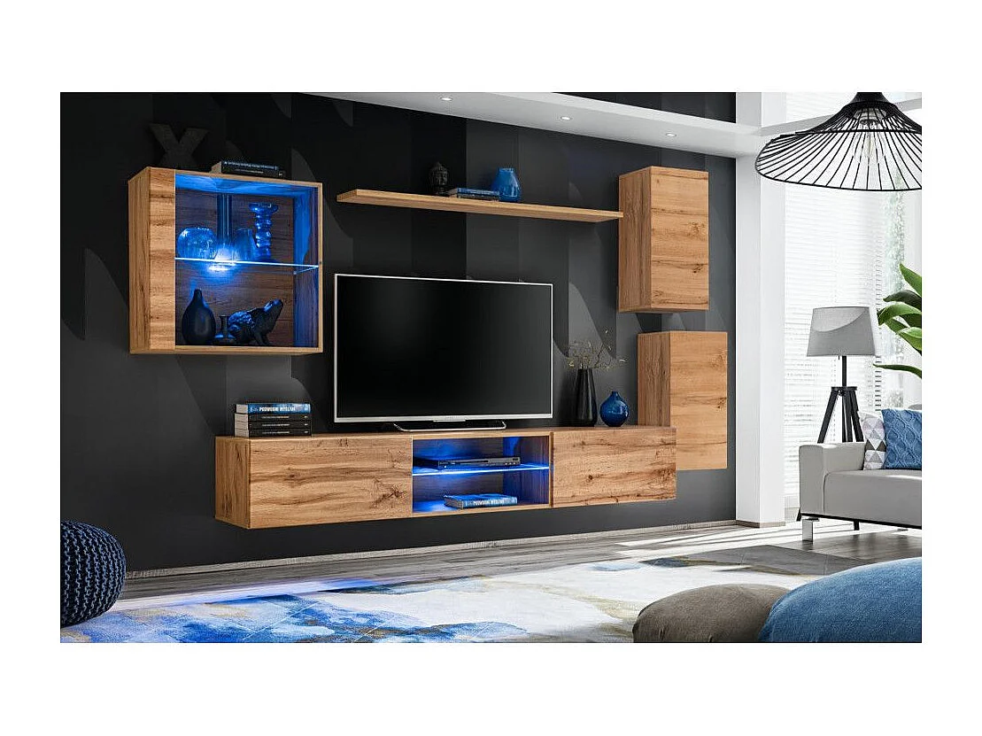 Ensemble Meuble TV "Switch XXIII" 250cm Naturel