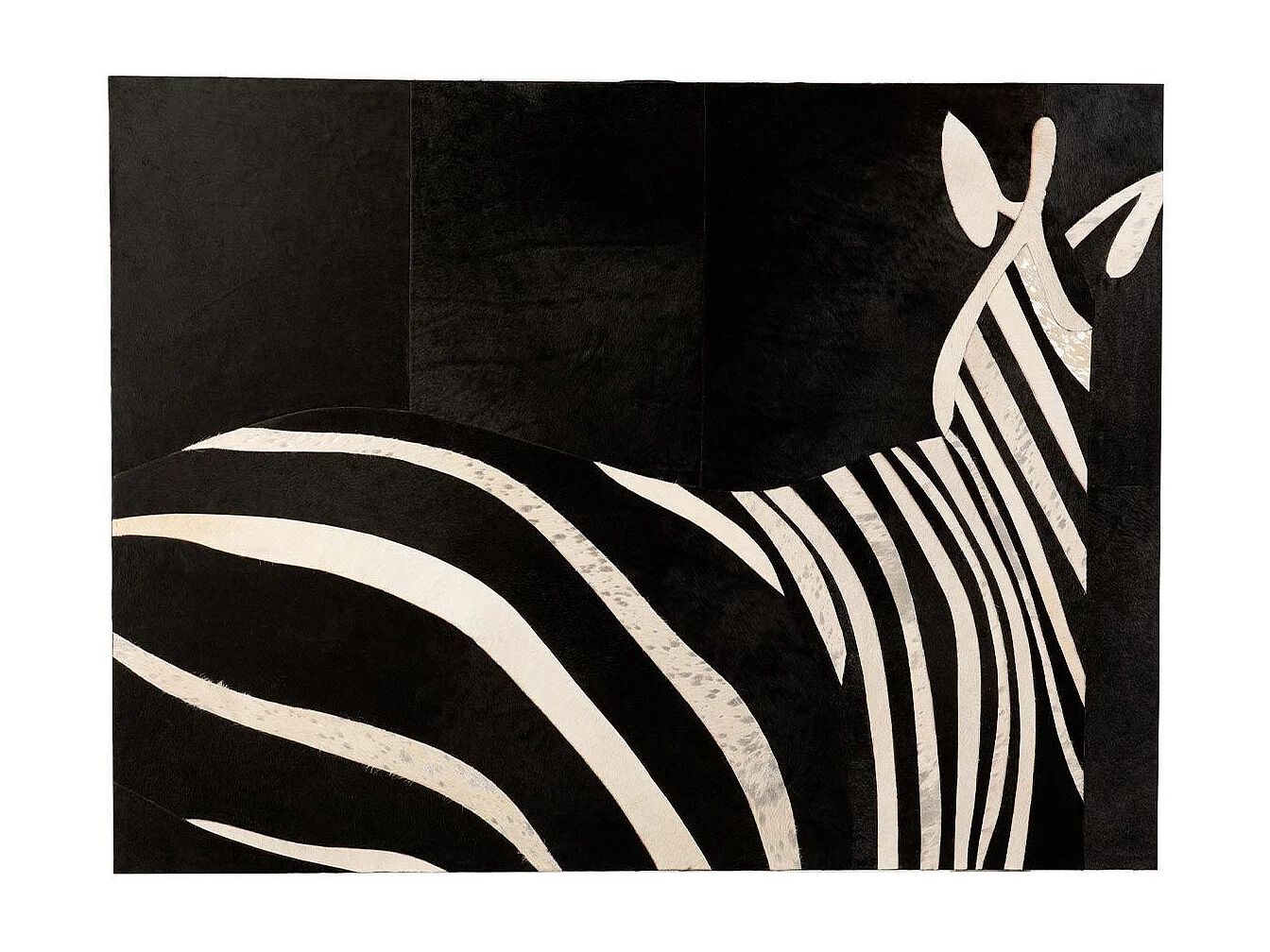 Tableau Déco "Zèbre" 90x120cm Noir & Blanc