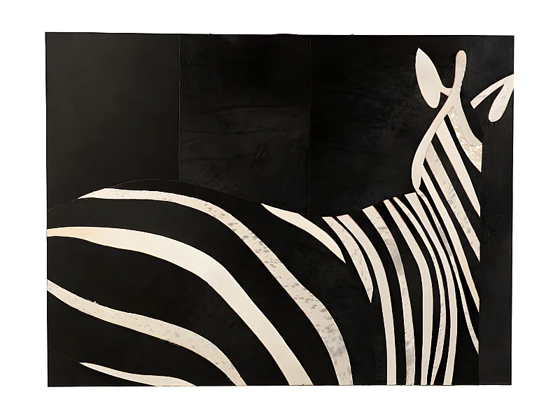Tableau Déco "Zèbre" 90x120cm Noir & Blanc