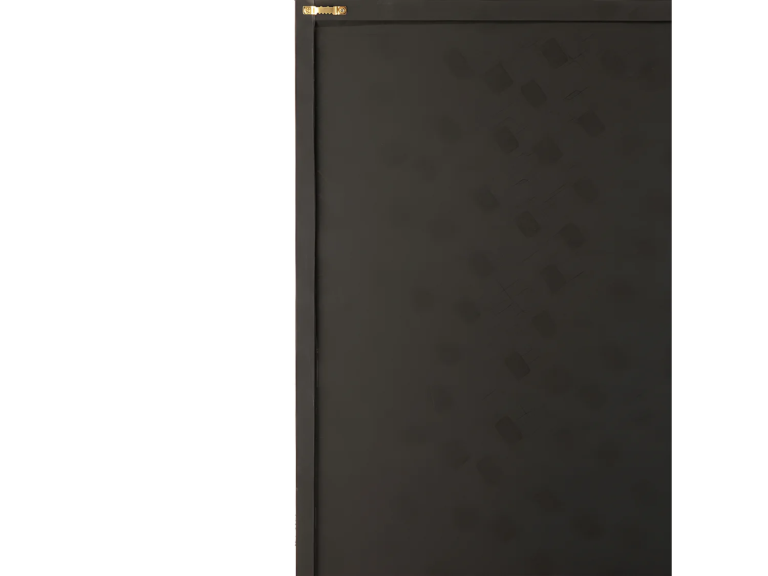 Tableau Déco en Cuir "Opalo" 40x60cm Noir & Or