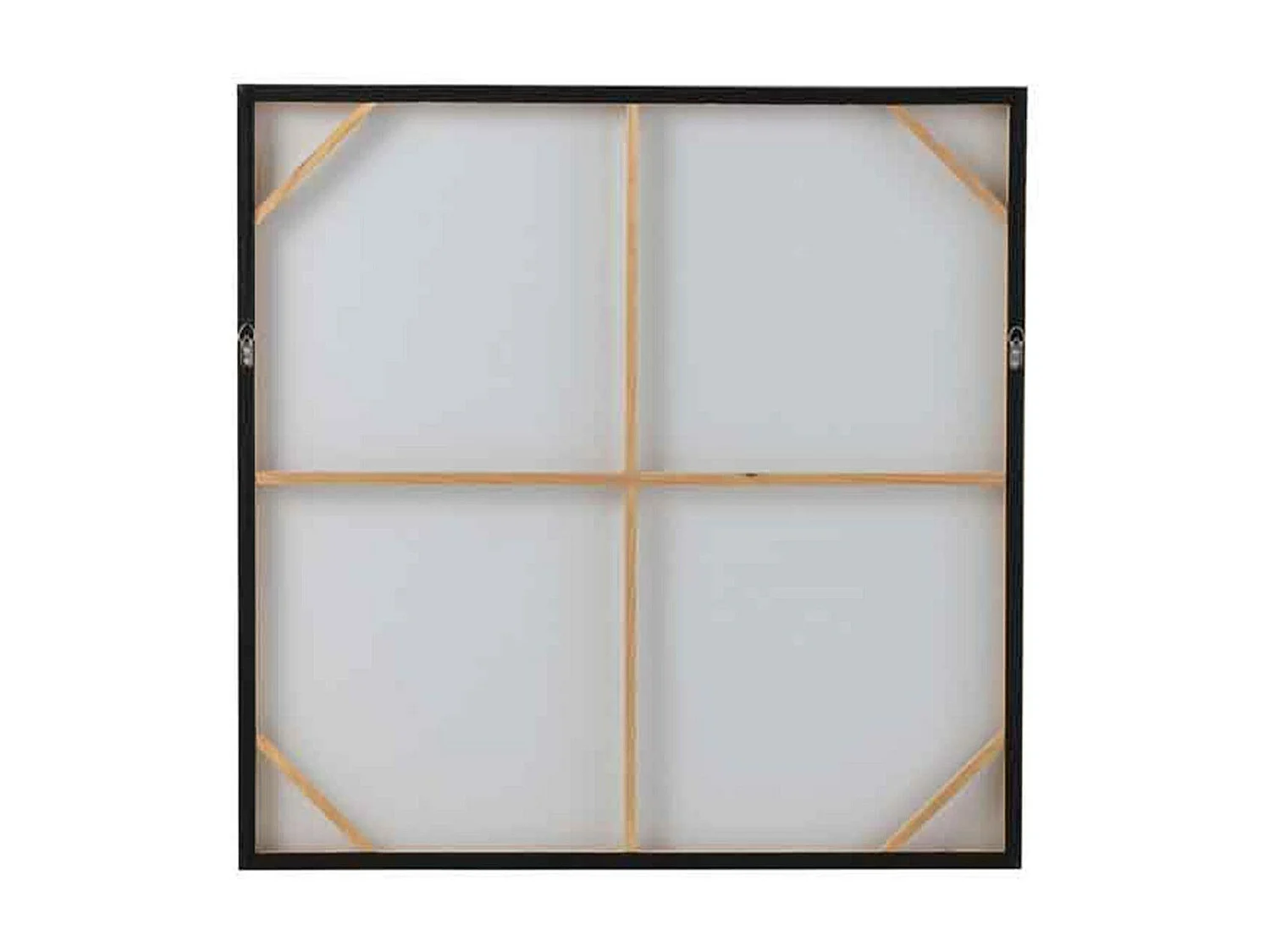 Toile Peinture "Carrée" 90x90cm Noir & Or