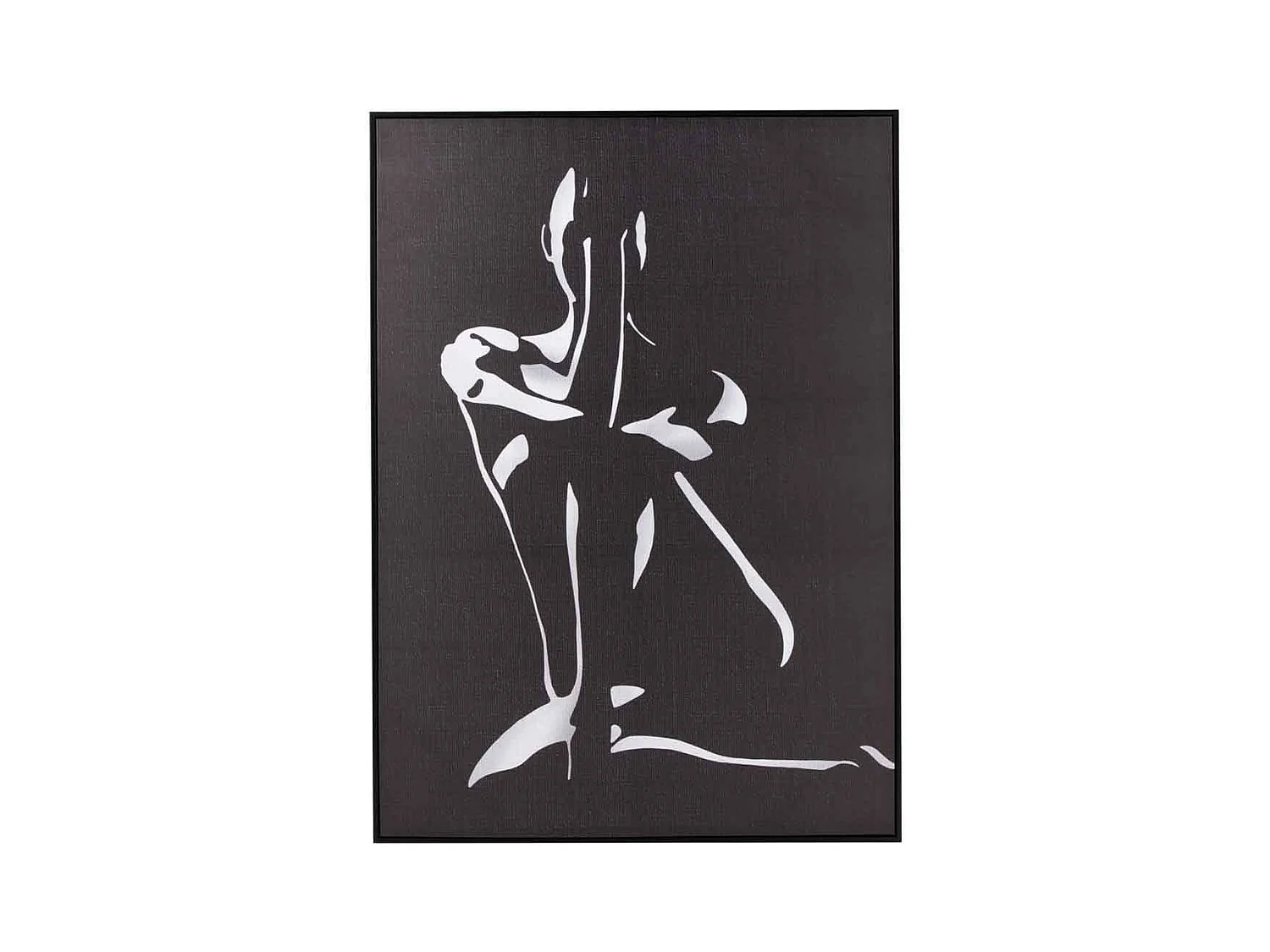 Tableau Déco "Femme" 82x122cm Blanc & Noir
