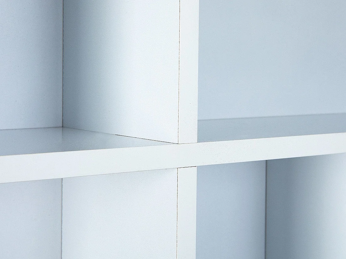 Étagère Murale 10 Compartiments "Bukan" 70cm Noir & Blanc