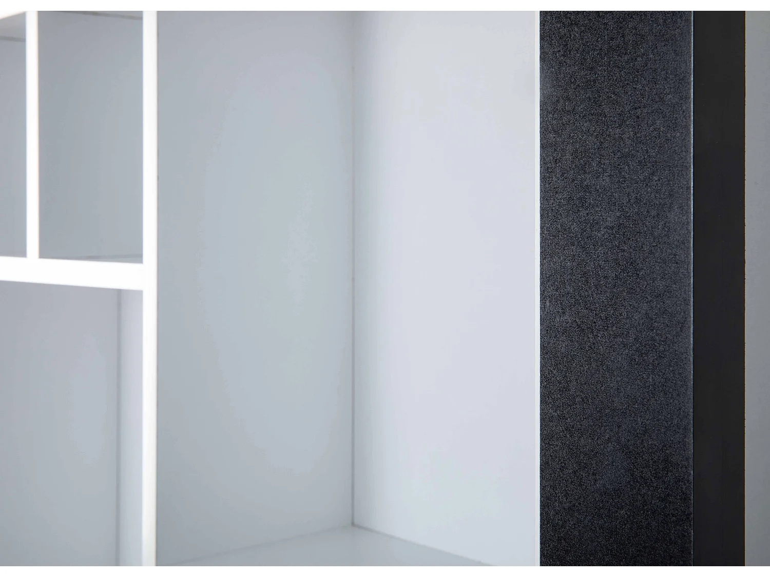 Étagère Murale 9 Compartiments "Bukan" 89cm Noir & Blanc