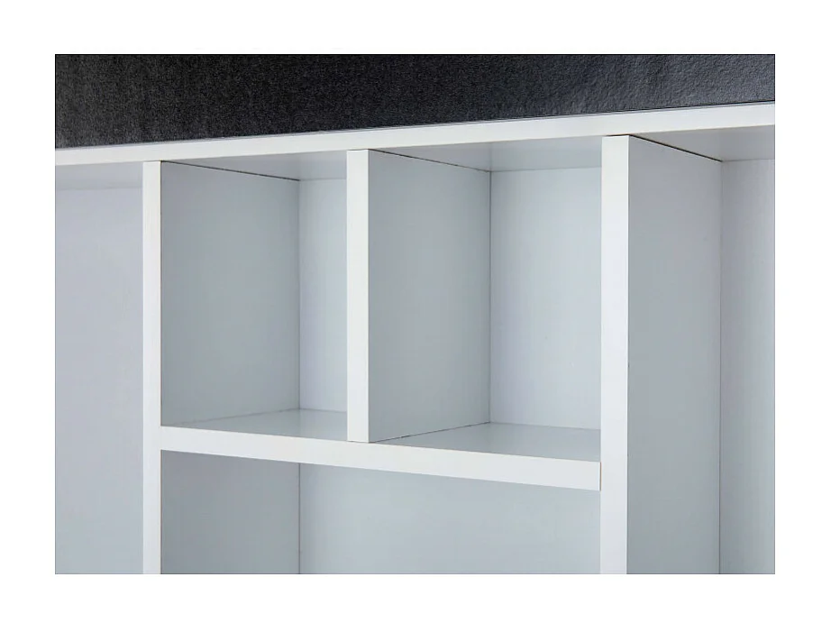 Étagère Murale 9 Compartiments "Bukan" 89cm Noir & Blanc