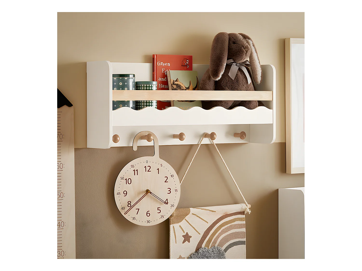Półka ścienna na książki dla dzieci KMB78-W