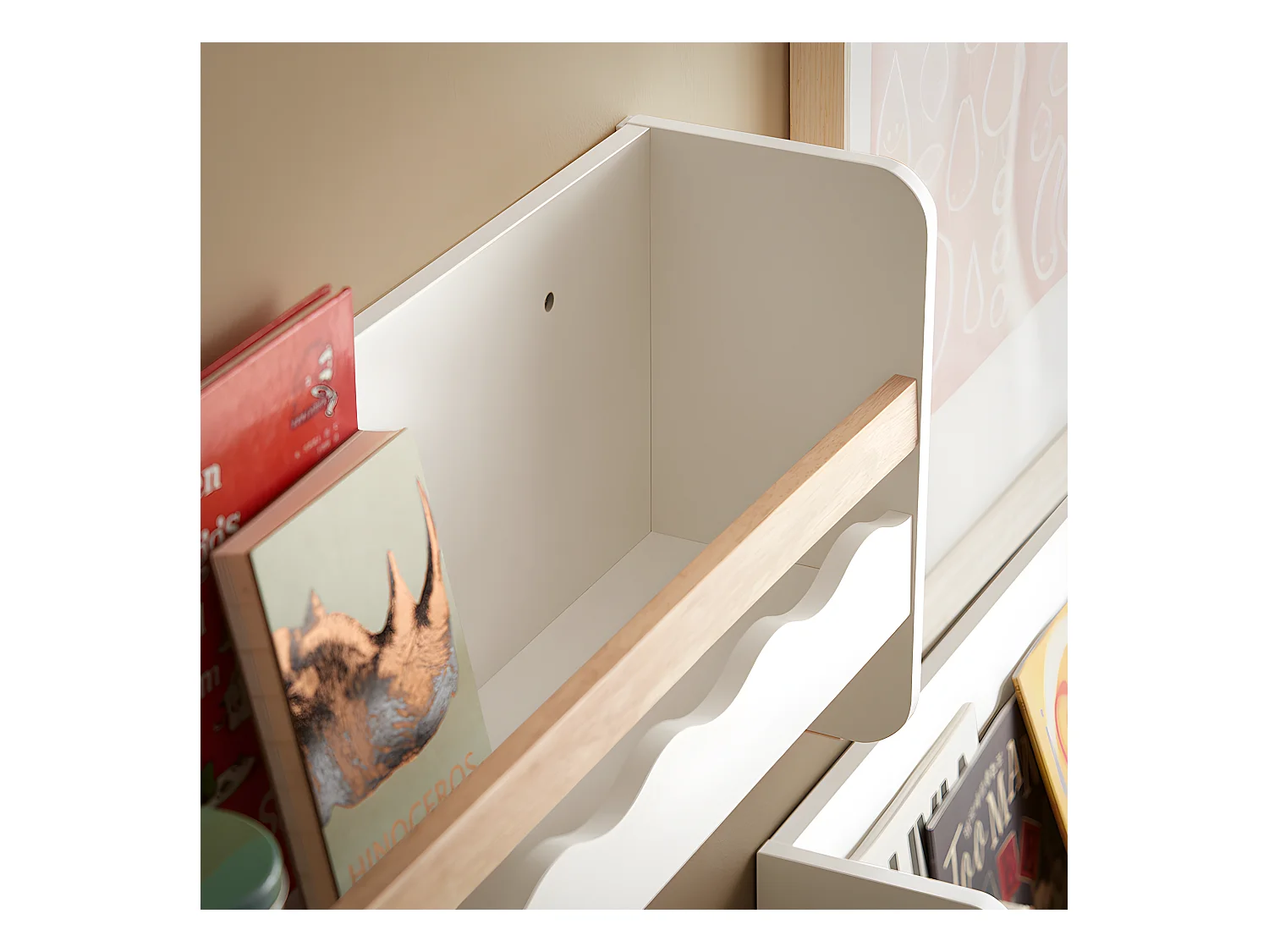 Półka ścienna na książki dla dzieci KMB78-W