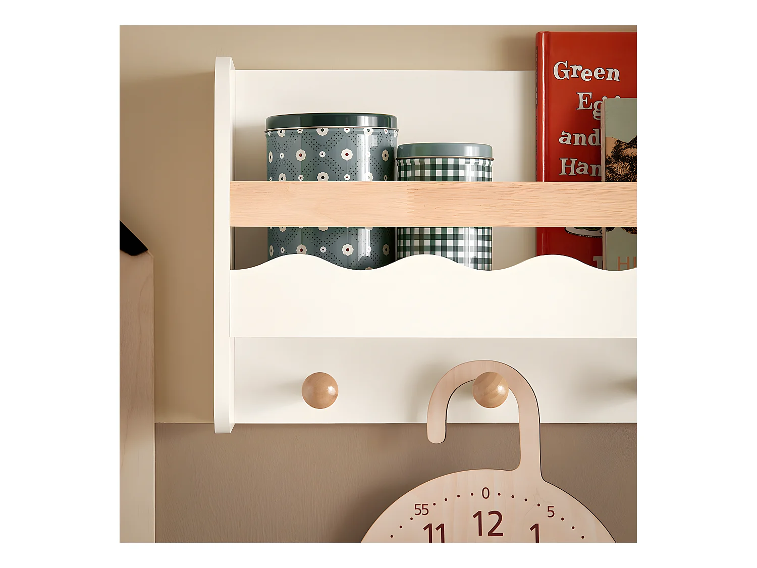 Półka ścienna na książki dla dzieci KMB78-W