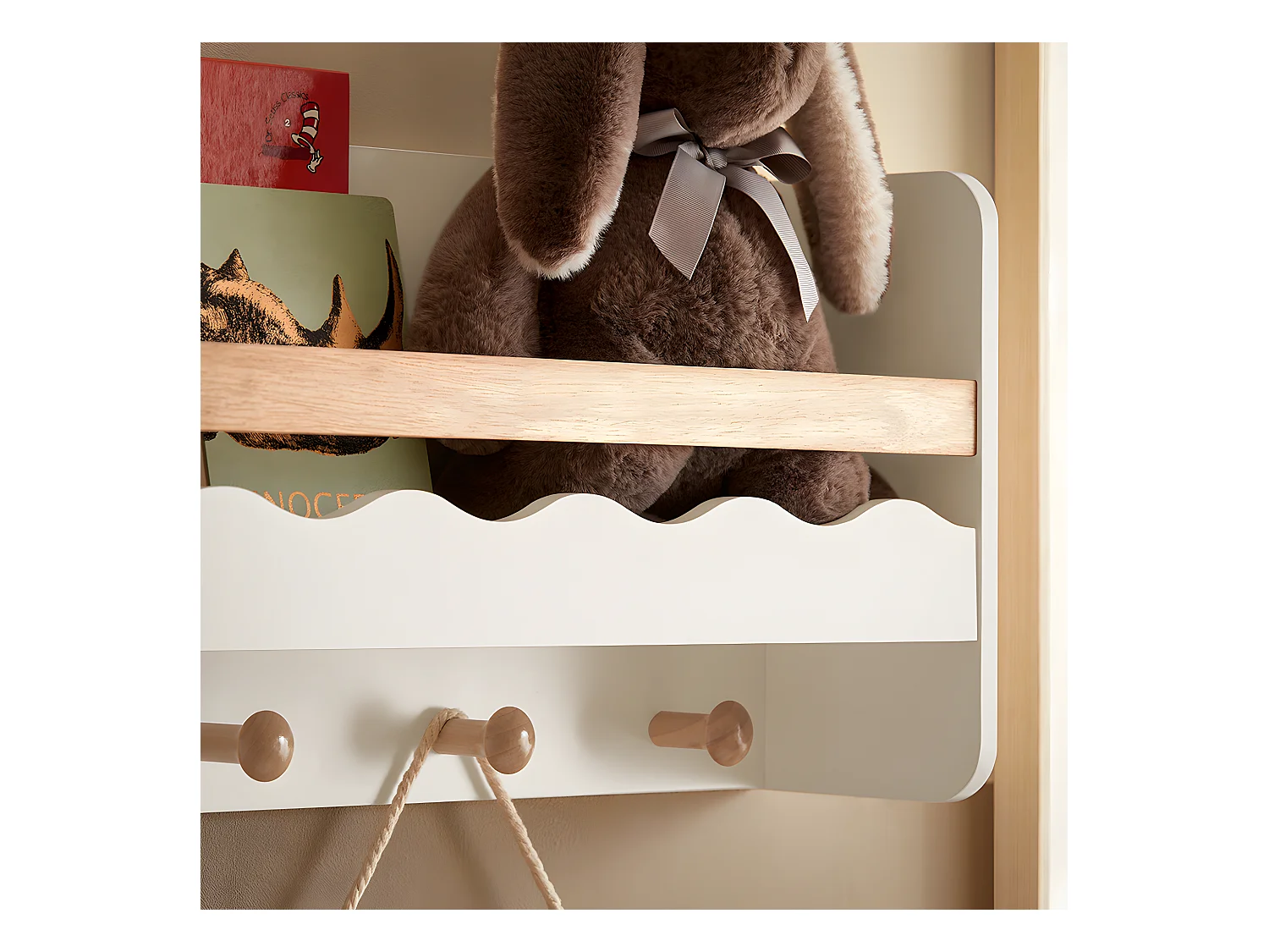 Półka ścienna na książki dla dzieci KMB78-W