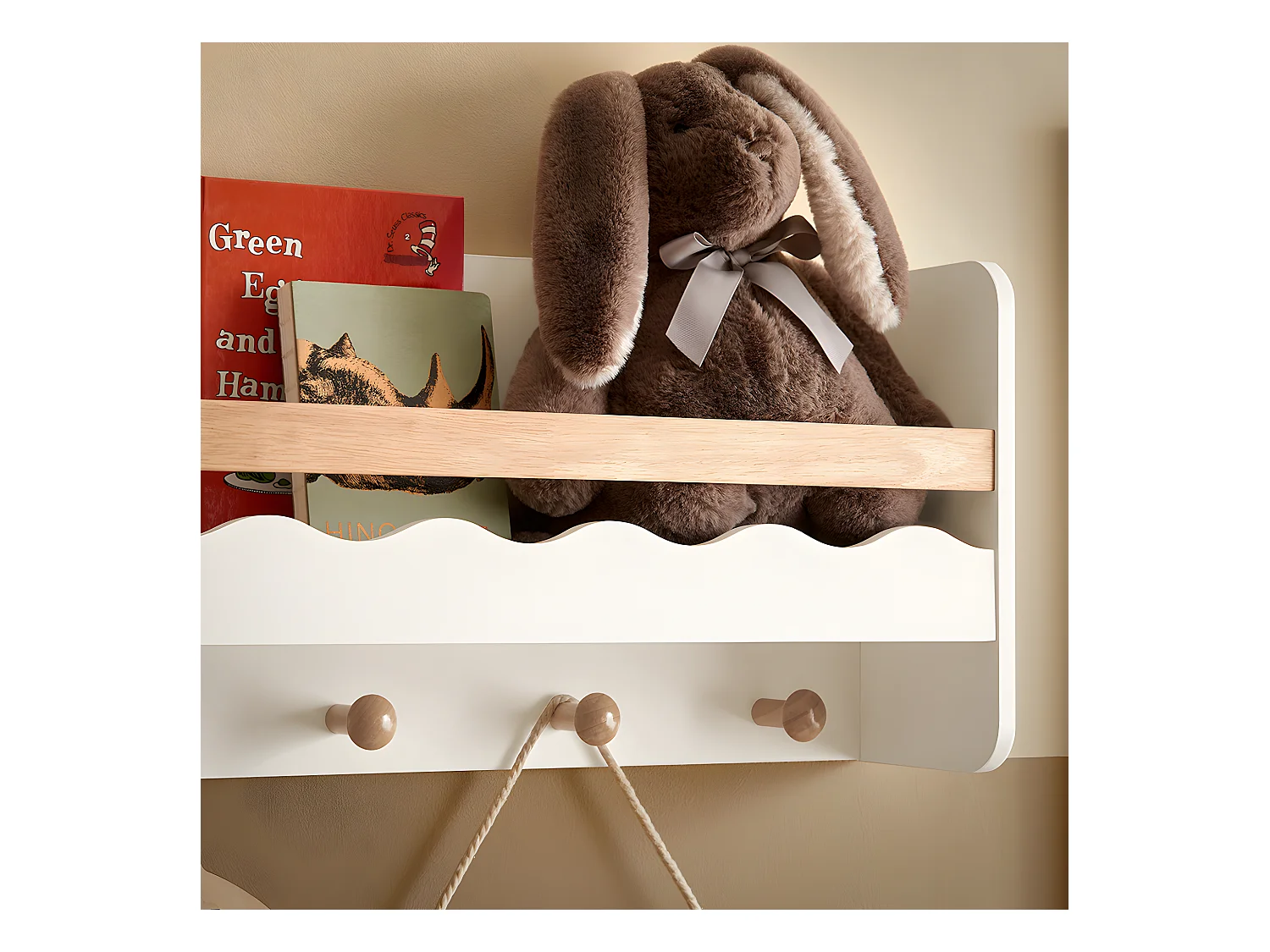 Półka ścienna na książki dla dzieci KMB78-W