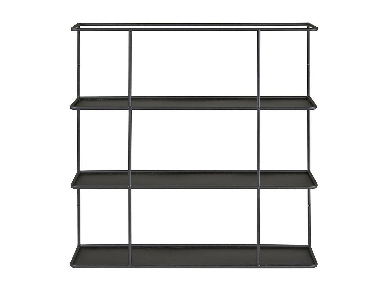 Wandplank 3 zwart metalen planken Oreev