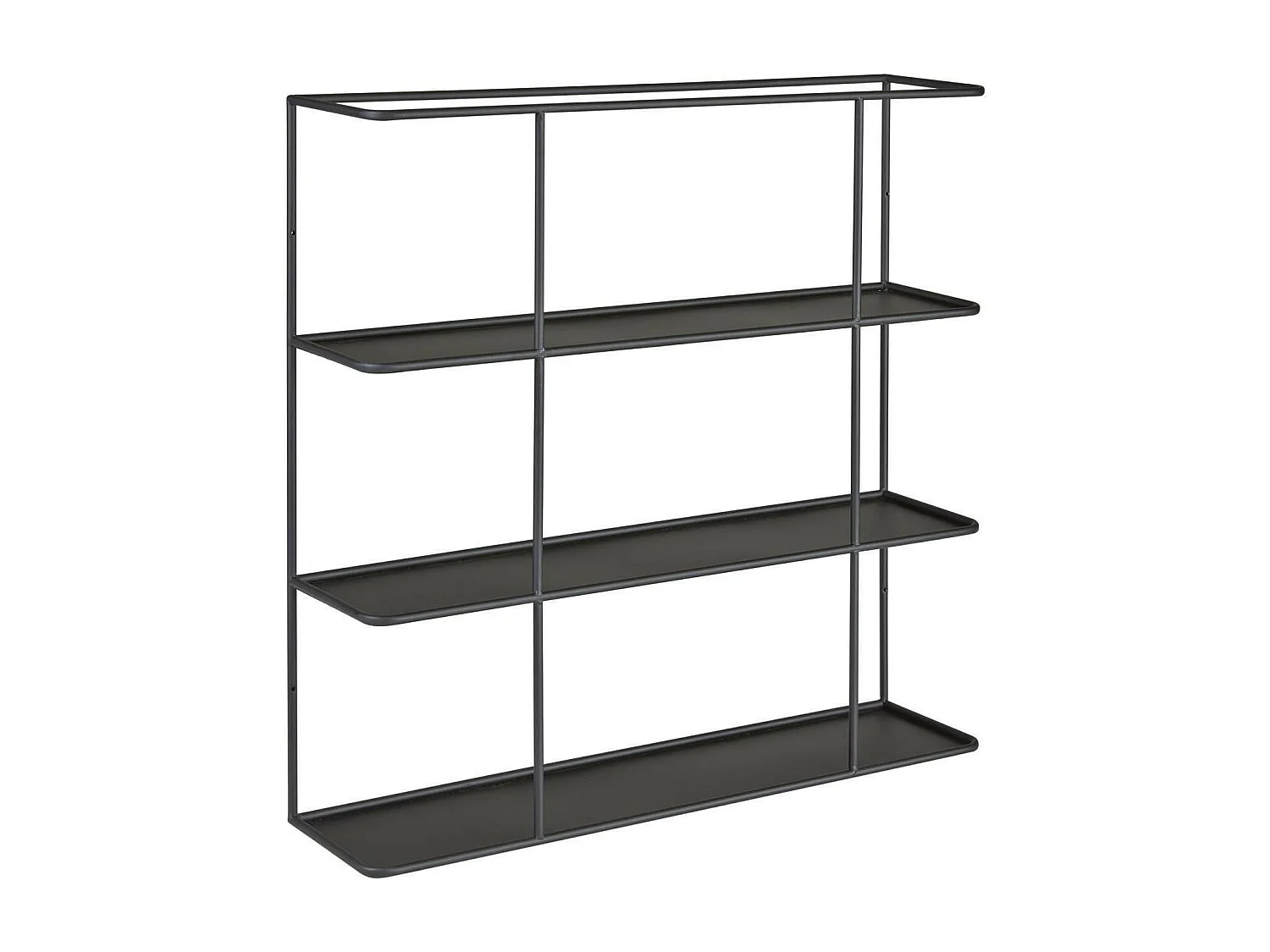 Wandplank 3 zwart metalen planken Oreev