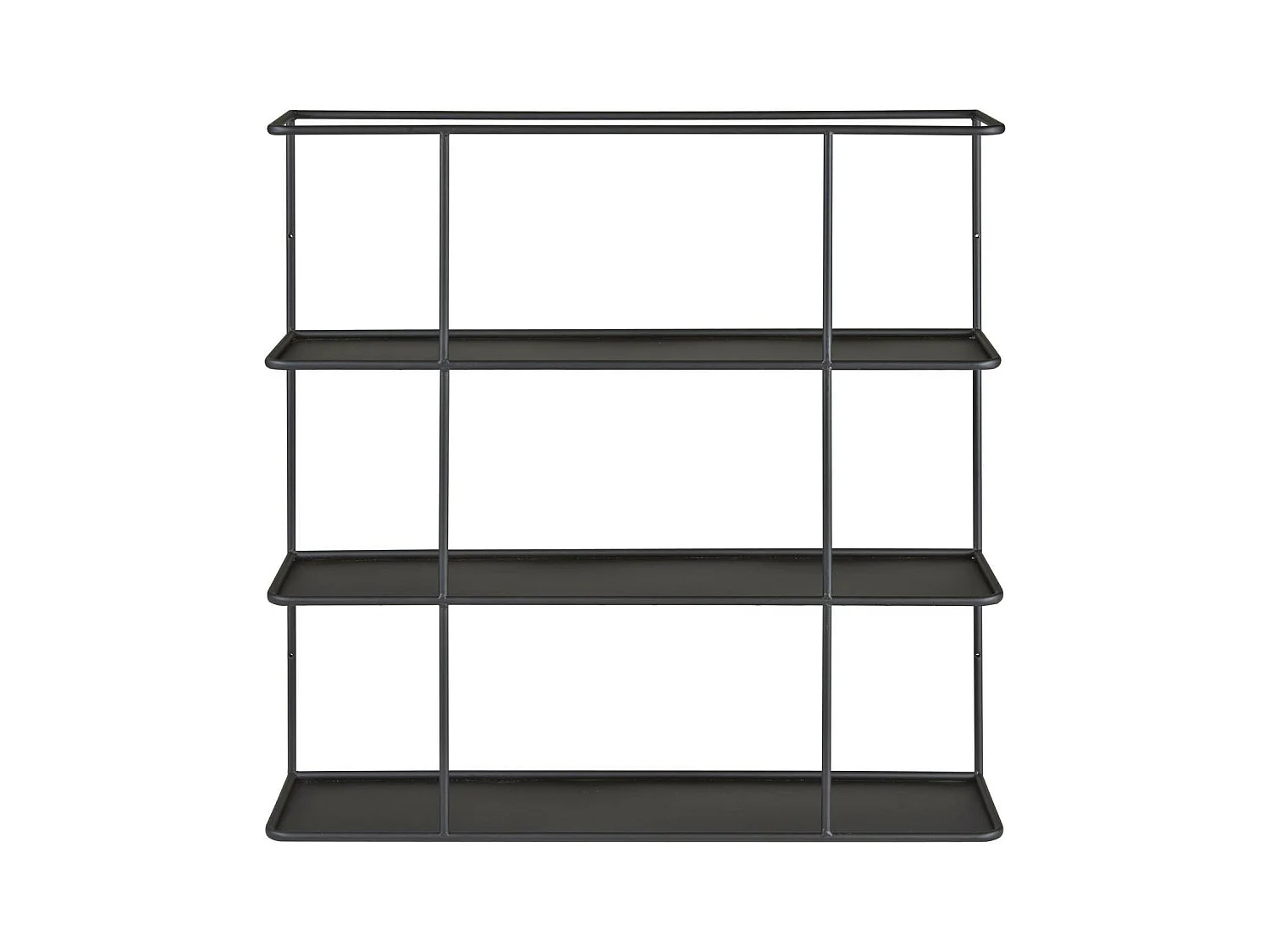 Étagère Murale 4 Niveaux Design "Tina" 80cm Noir