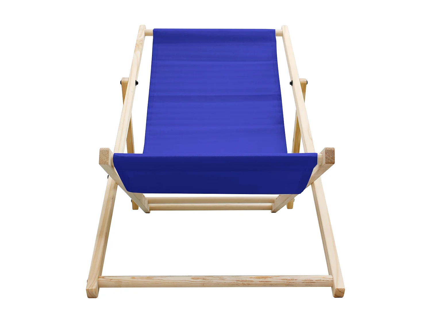 Chaise longue de jardin pliable bleue en bois chilienne 3 positions de couchage  jusqu'à 120 kg usage intérieur et extérieur balcon terrasse patio