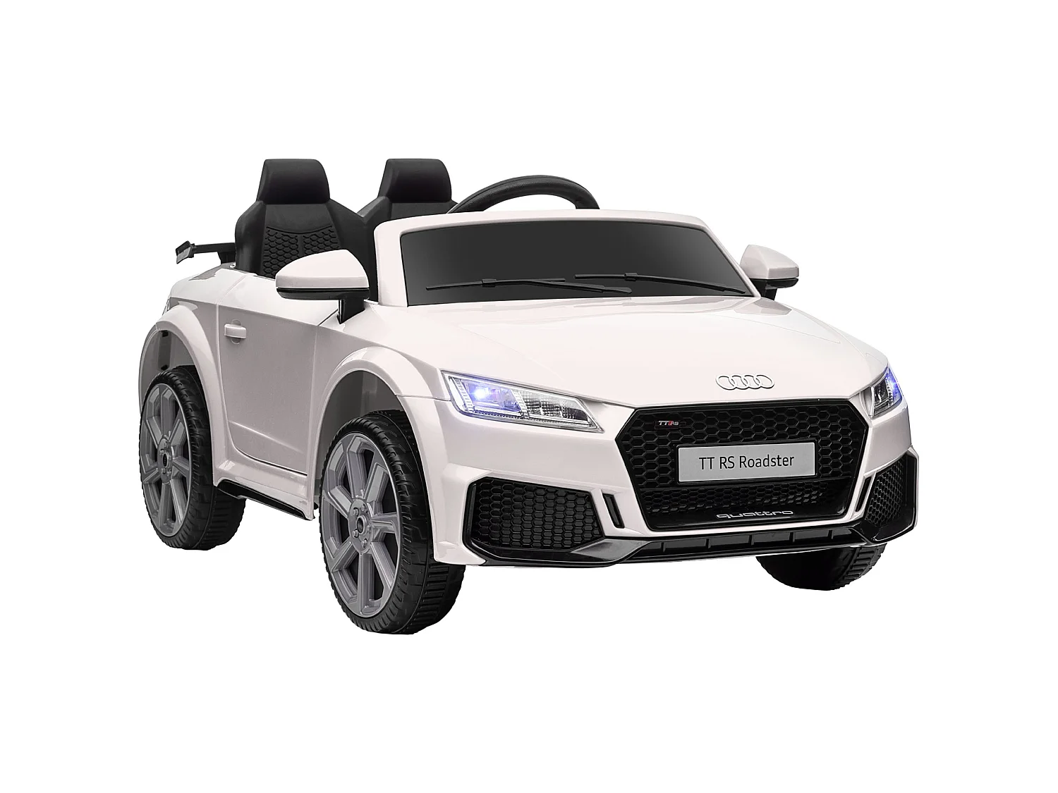 Coche eléctrico infantil blanco 102x60x44 cm HOMCOM