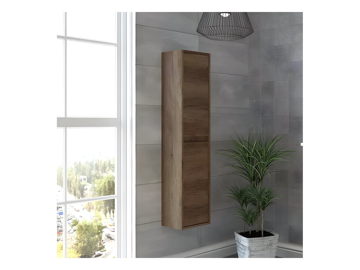 Colonne suspendue Noisette - LEPTOS - Colonne : L 30 x l 26 x H 140 cm