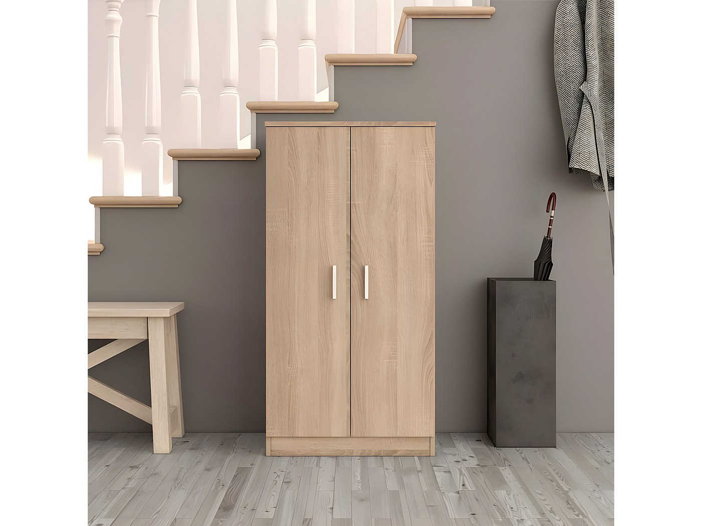 Banc à Chaussures En Bois Massif – Avec Assise Et Rangement, 55x36x42 Cm, Charge 100 Kg - 12