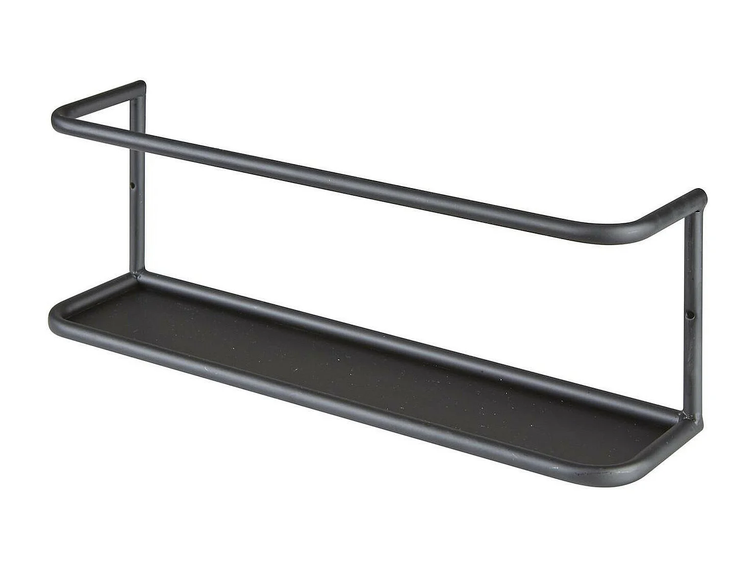 Bart zwart metalen wandplank