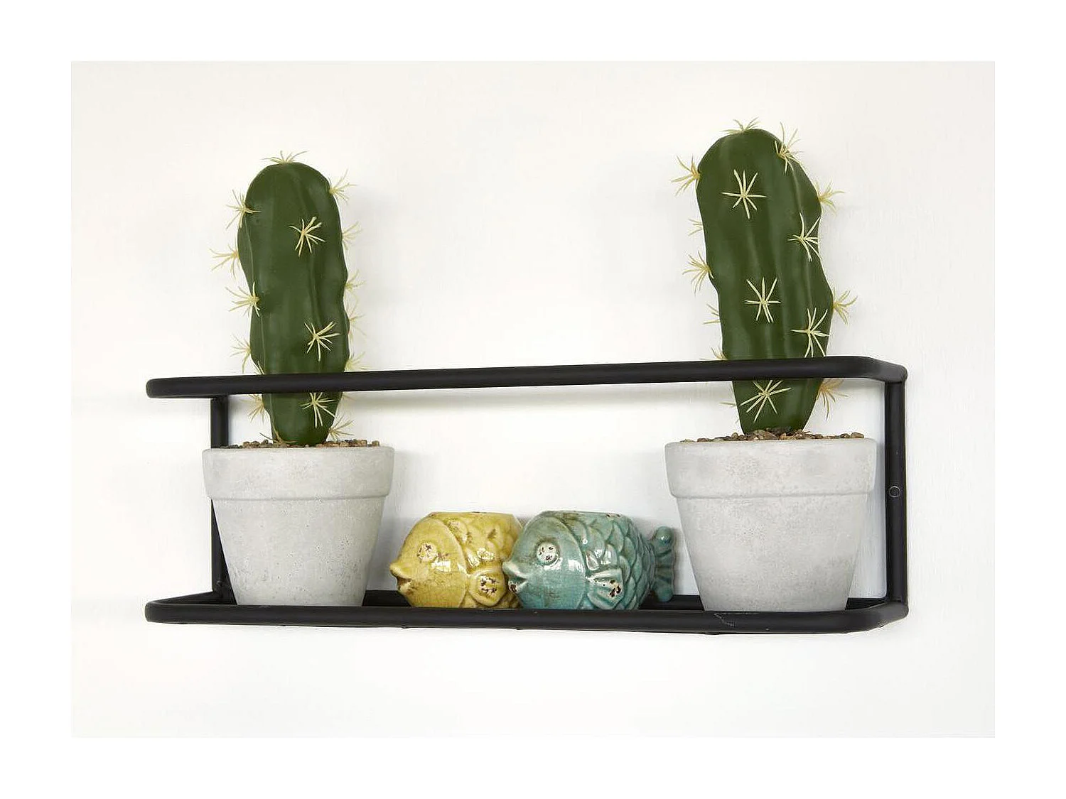 Étagère Murale en Métal Design "Verono" 40cm Noir