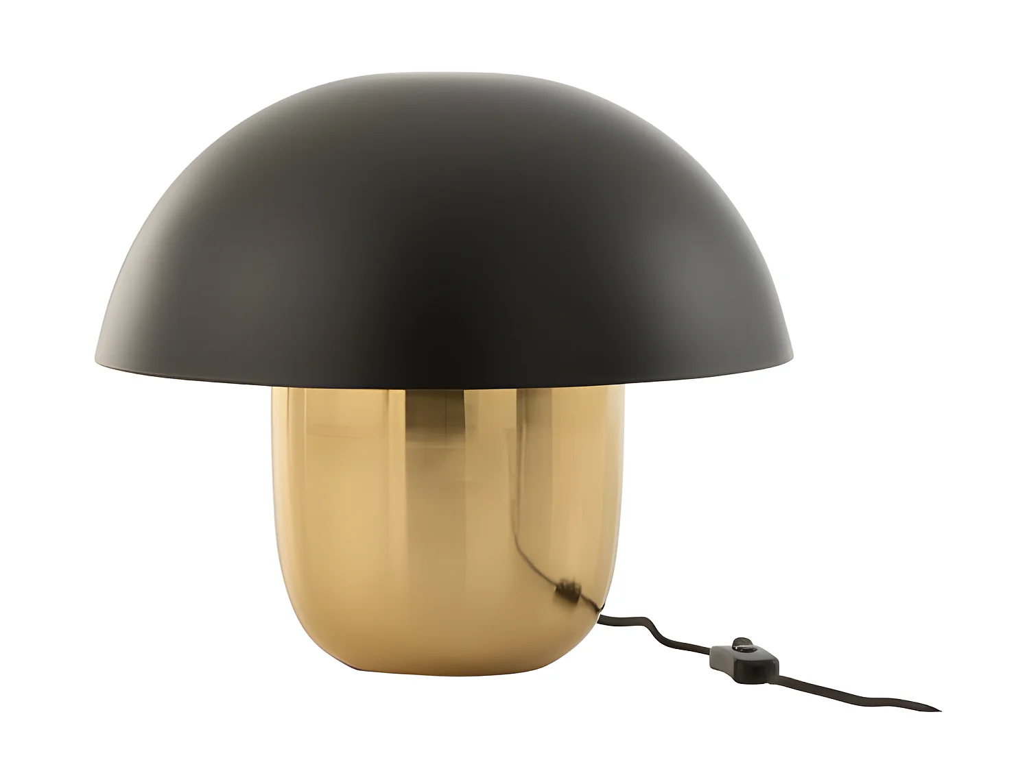 Lampe Champignon Metal Noir/Or Small - L 40 x l 40 x H 40 cm