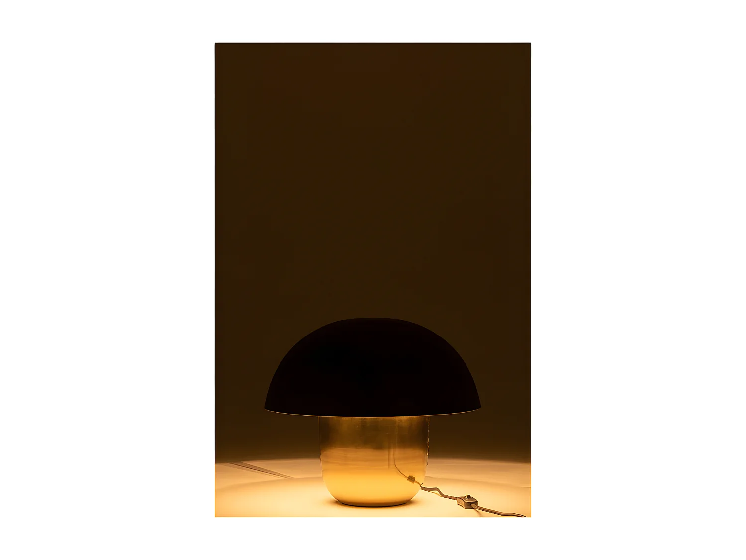 Lampe Champignon Metal Noir/Or Small - L 40 x l 40 x H 40 cm
