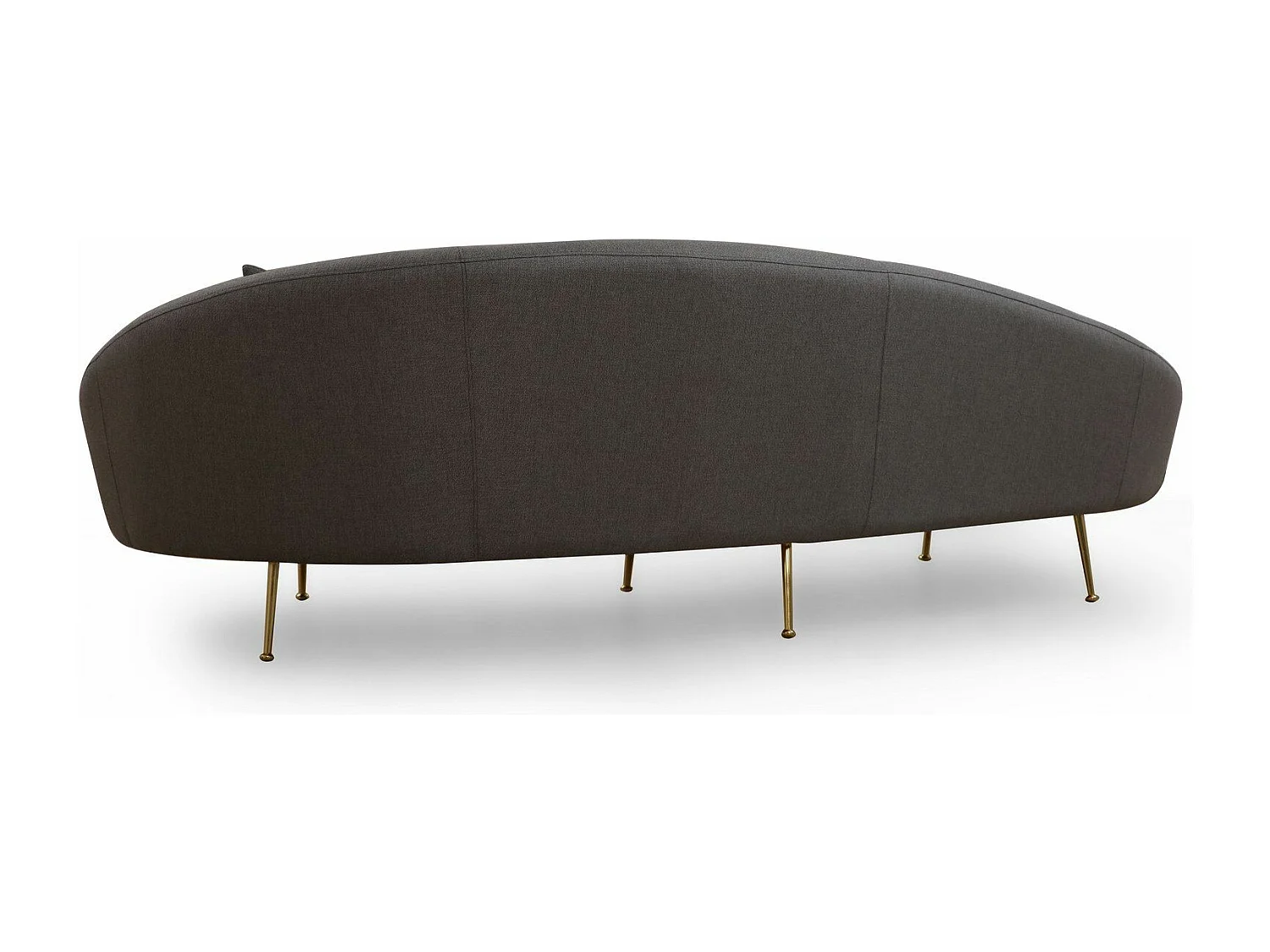 Sofá Altadena 104, Gris, 255x120x85cm, Tapiz, Patas: Metal