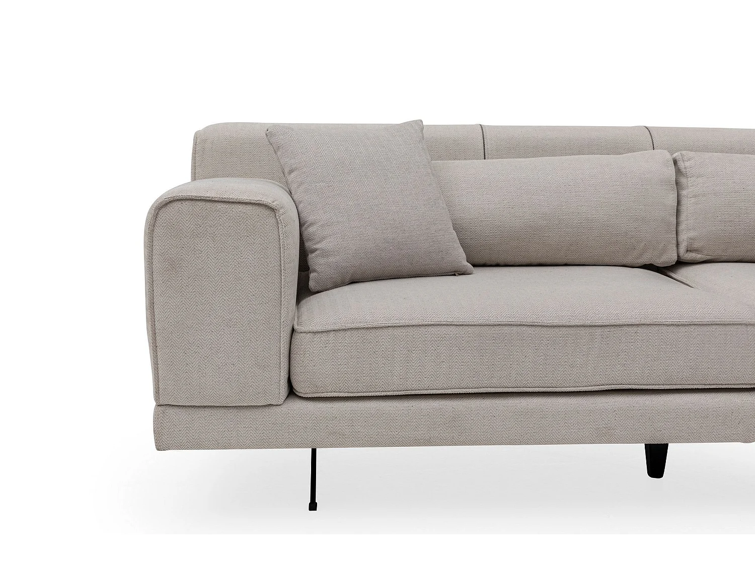 Sofá rinconero Altadena 421, De color marrón claro, 308x100x78cm