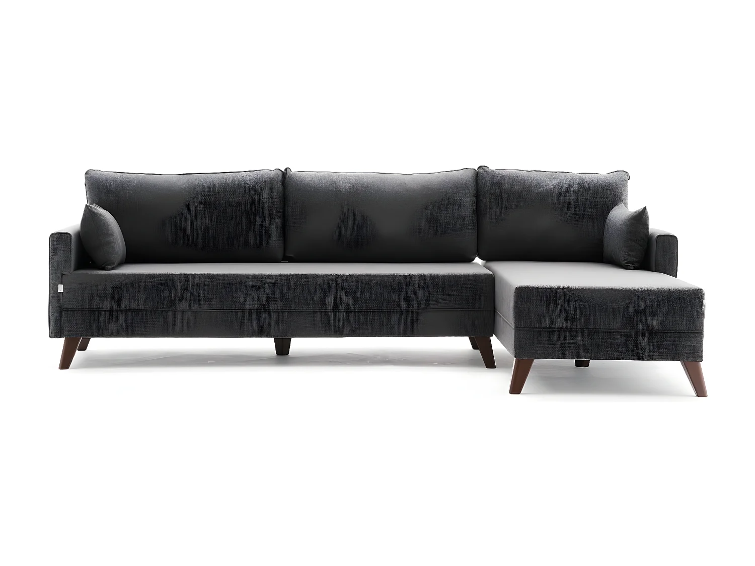 Sofá rinconero Altadena B104, Gris, 275x165x85cm