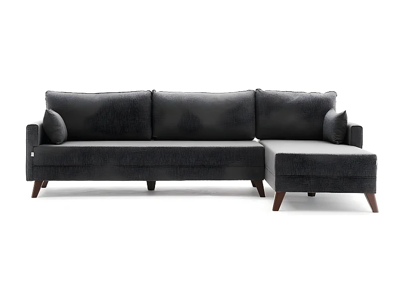 Sofá rinconero Altadena B104, Gris, 275x165x85cm