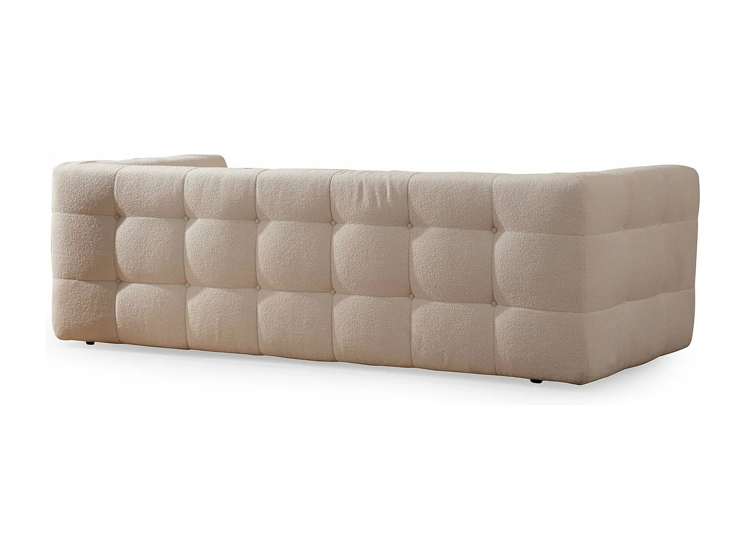 Sofá Altadena 405, De color marrón claro, 235x100x72cm, Tapiz, Patas: Plástico