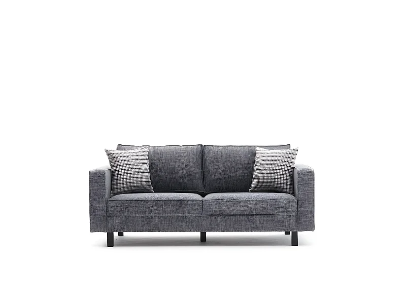 Sofá Altadena 392, Gris, 180x91x83cm, Tapiz, Patas: Madera