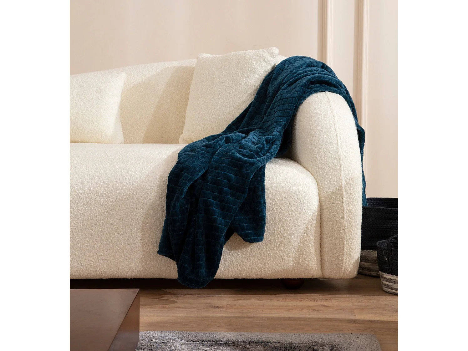 Sofá Altadena 118, 236x91x76cm, Tapiz, Patas: Madera