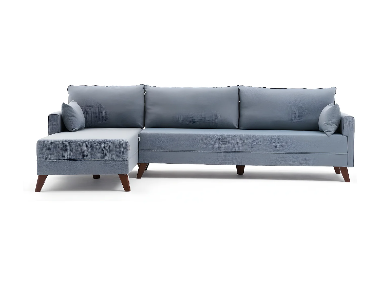 Sofá rinconero Altadena B104, Azul, 275x165x85cm