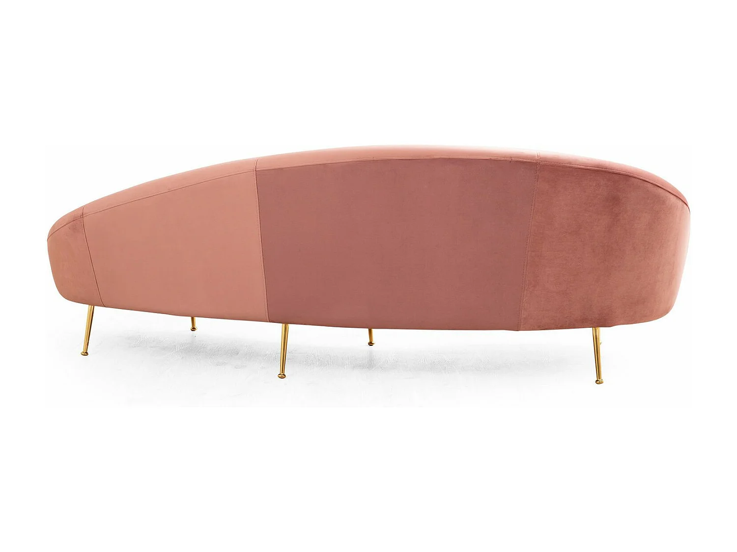 Canapé d'angle gauche Santorin Velours Rose