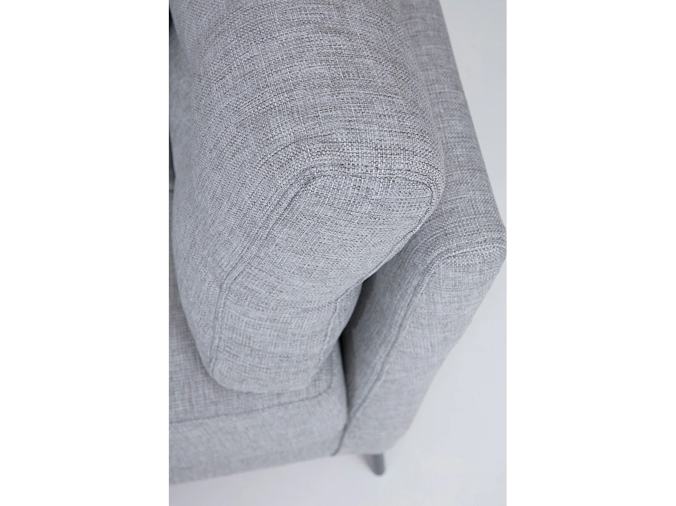 Sofá Altadena 186, Gris, 214x90x84cm, Tapiz, Patas: Metal, Parcialmente montado