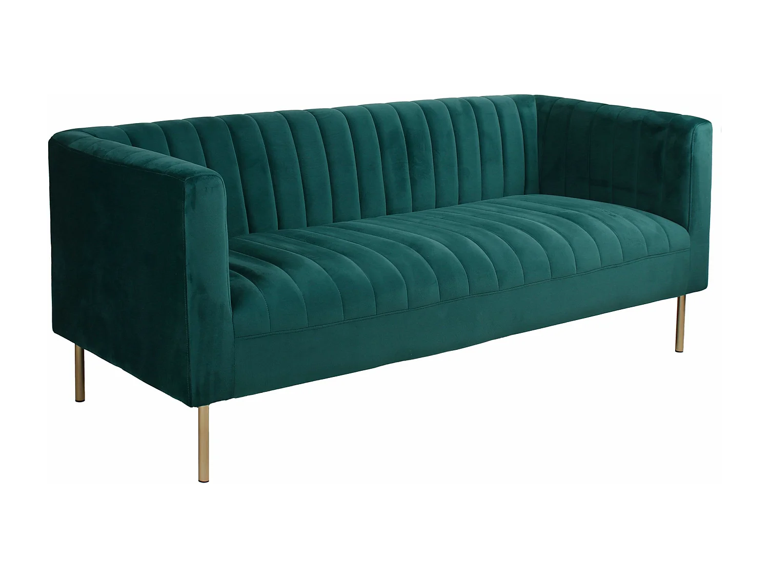 Moderne 3-Sitzer Sofa aus Grünen Samt Sacramento Stilvoll und Elegant