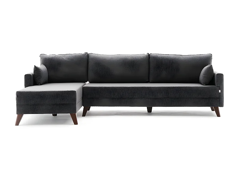 Sofá rinconero Altadena B104, Gris, 275x165x85cm