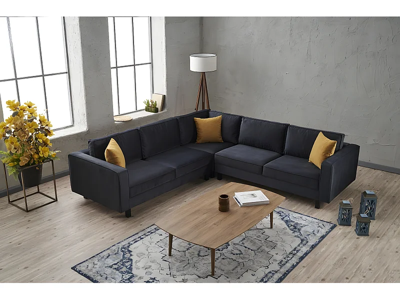 Sofá rinconero Altadena 324, Gris, 258x258x83cm