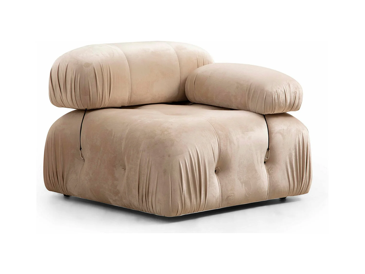 Sofá rinconero modular Altadena A100, De color marrón claro, 288x190x75cm