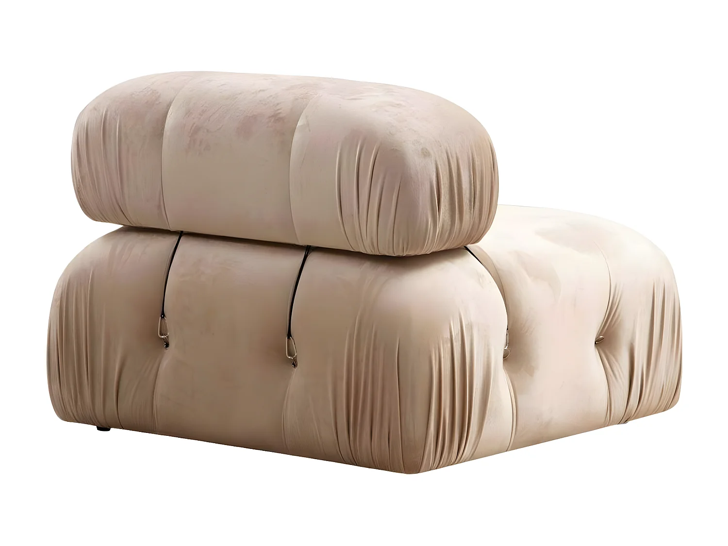 Sofá rinconero modular Altadena A100, De color marrón claro, 288x190x75cm