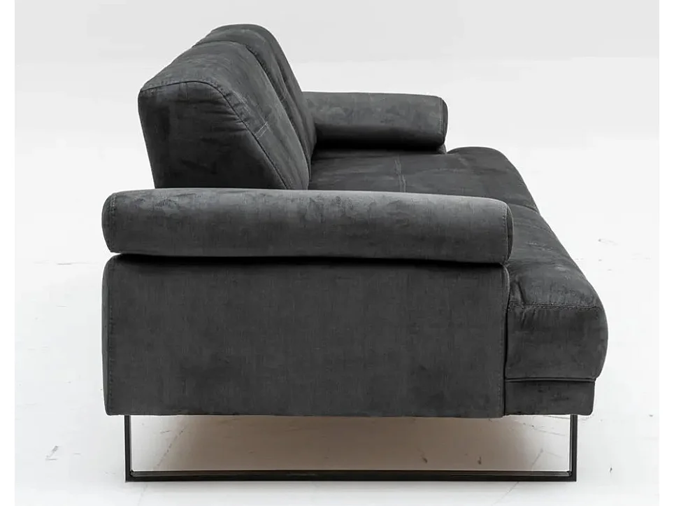 Canapé 3 places Celis Tissu Anthracite