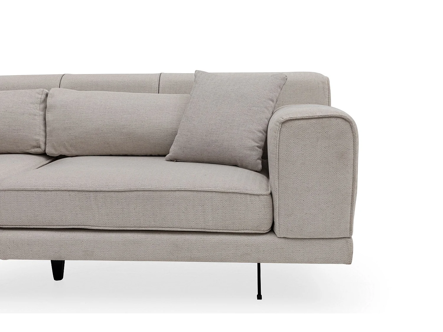 Canapé d'angle à gauche Taim Tissu Beige