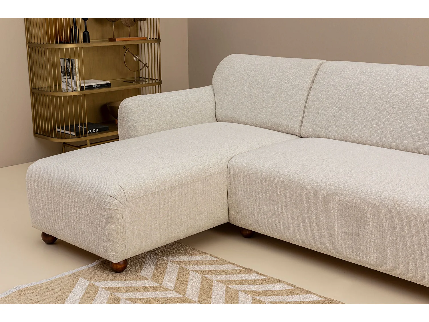 Sofá rinconero Altadena 189, Blanco, 273x162x86cm