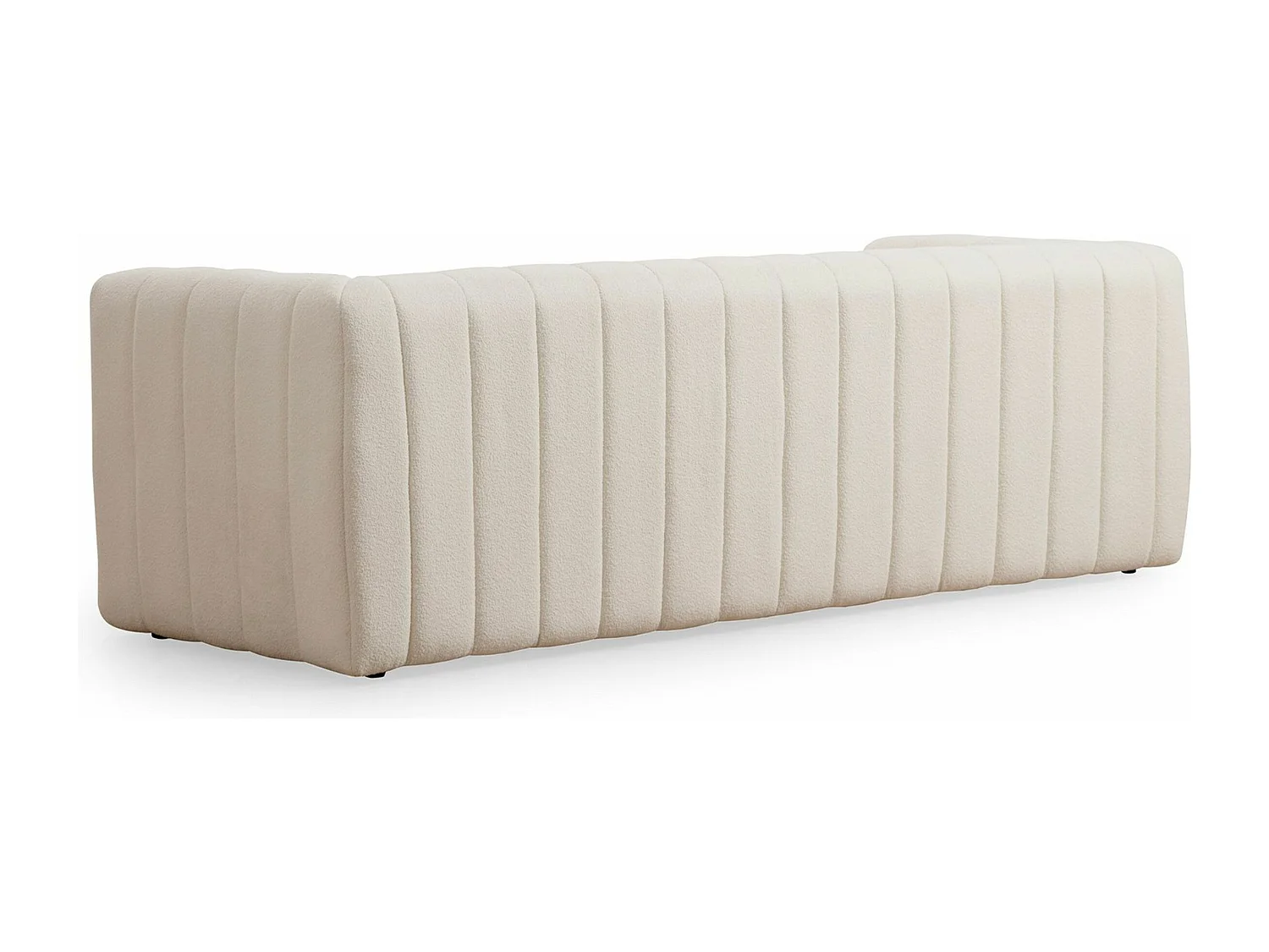 Sofá Altadena 403, De color marrón claro, 225x90x75cm, Tapiz, Patas: Plástico