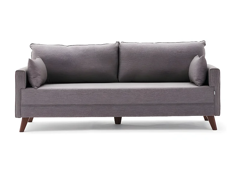 Sofá Altadena B103, Marrón, 208x81x85cm, Tapiz, Patas: Plástico