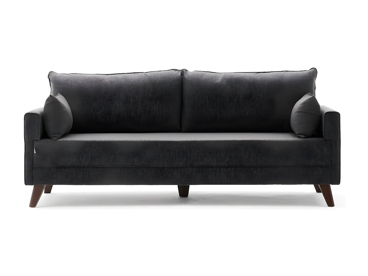 Sofá Altadena B103, Gris, 208x81x85cm, Tapiz, Patas: Plástico