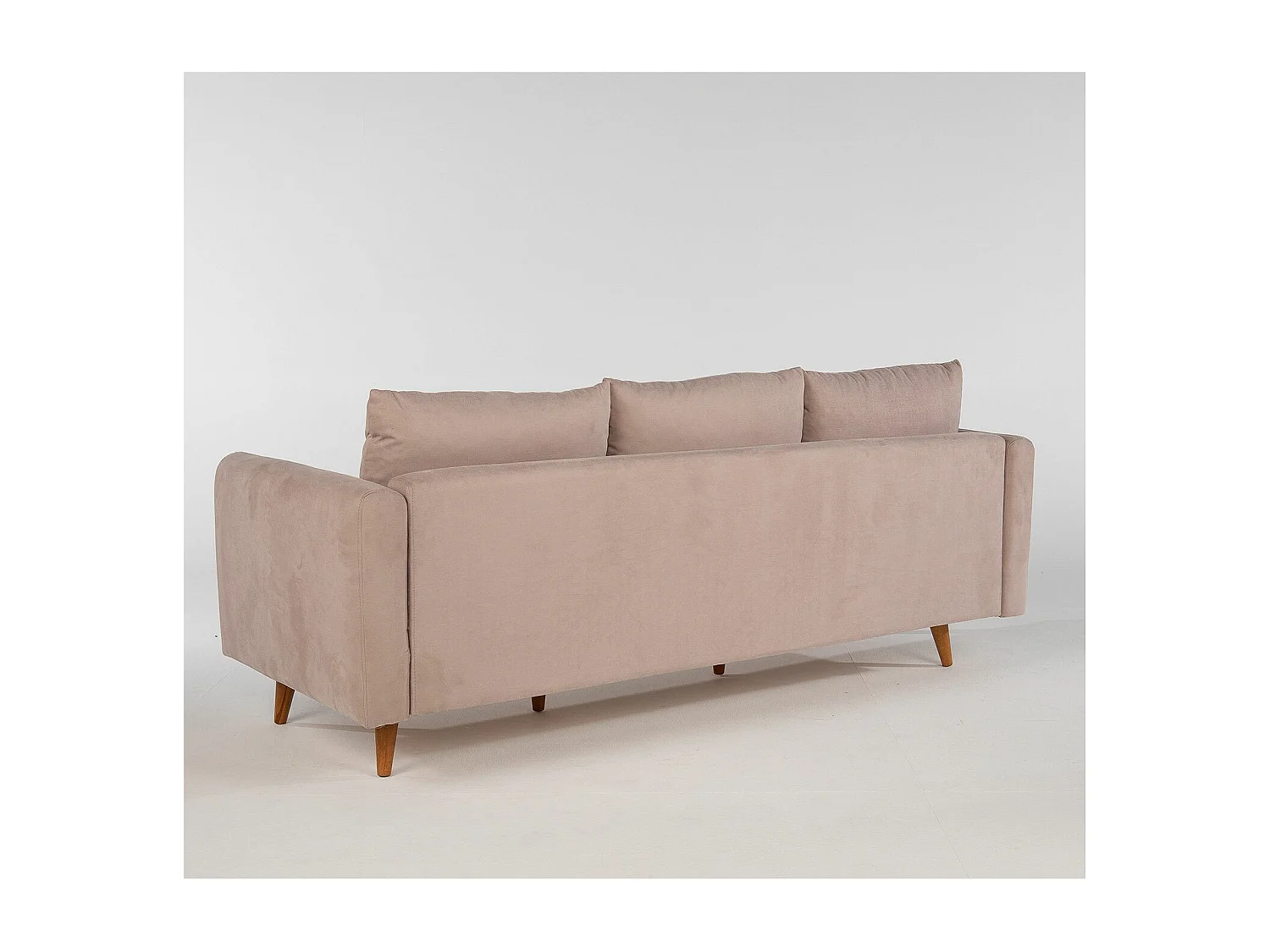 Canapé 3 places Meganisi Velours Taupe