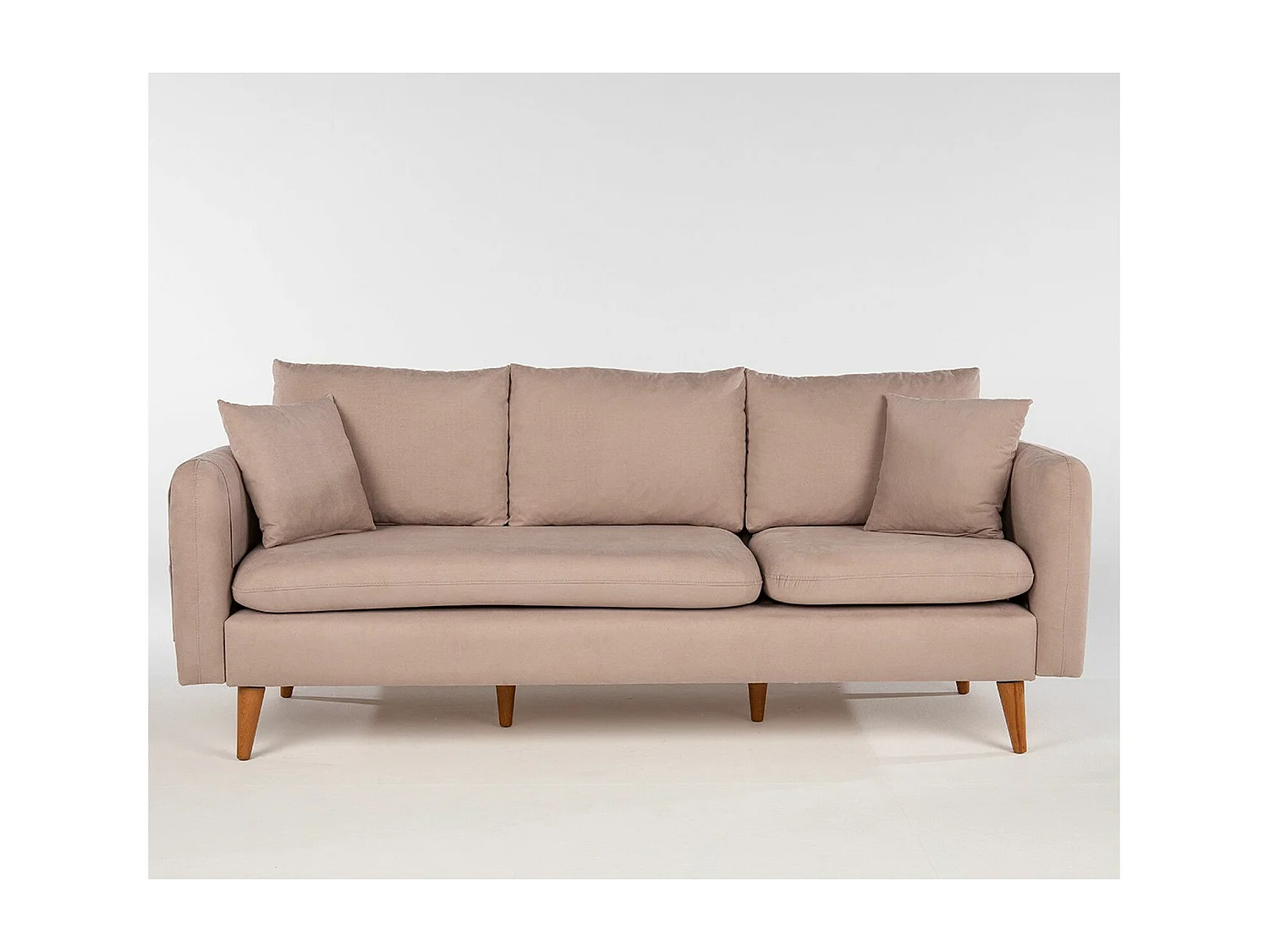 Canapé 3 places Meganisi Velours Taupe