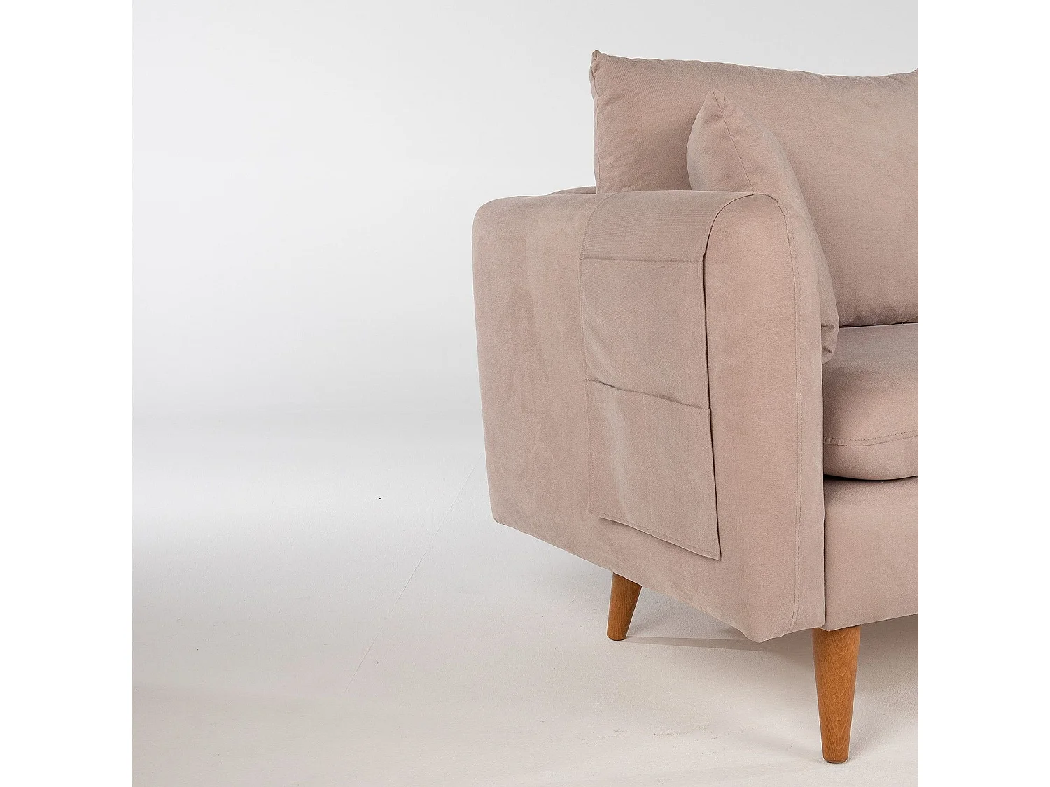 Canapé 3 places Meganisi Velours Taupe