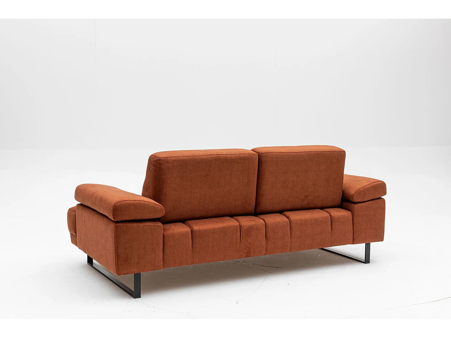 Sofá Altadena 158, Rojo, 199x99x83cm, Tapiz, Patas: Metal